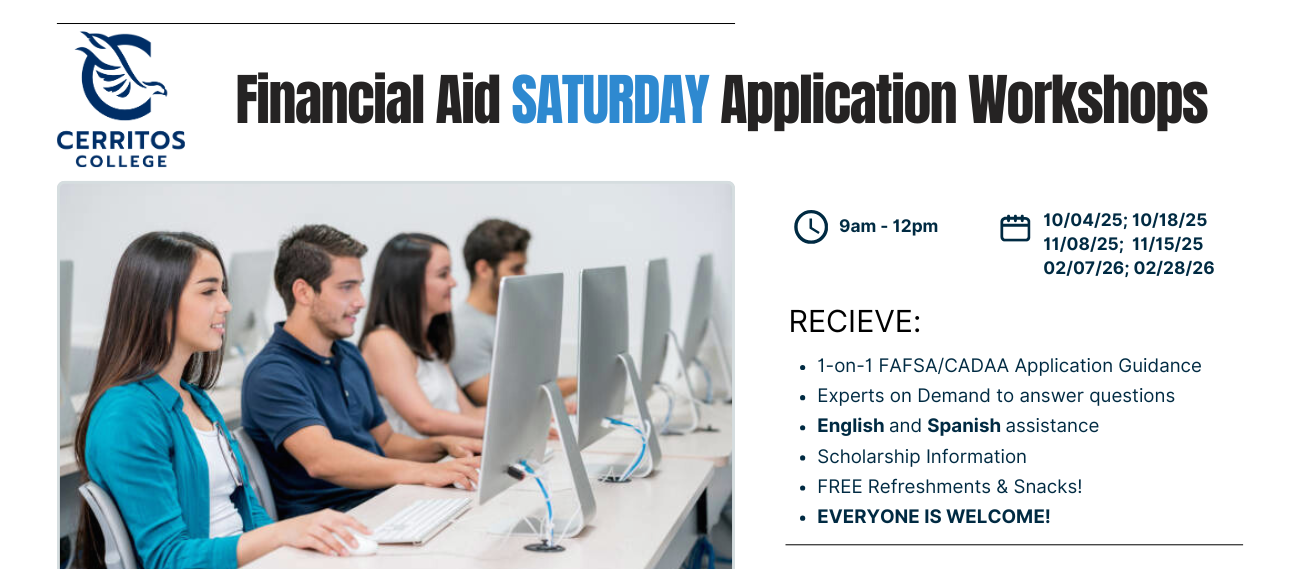 Financial Aid Application workshops
